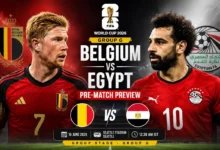 Belgium vs Egypt Pre-Match Preview Group G FIFA WC 26