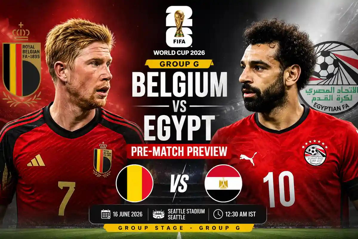 Belgium vs Egypt Pre-Match Preview Group G FIFA WC 26