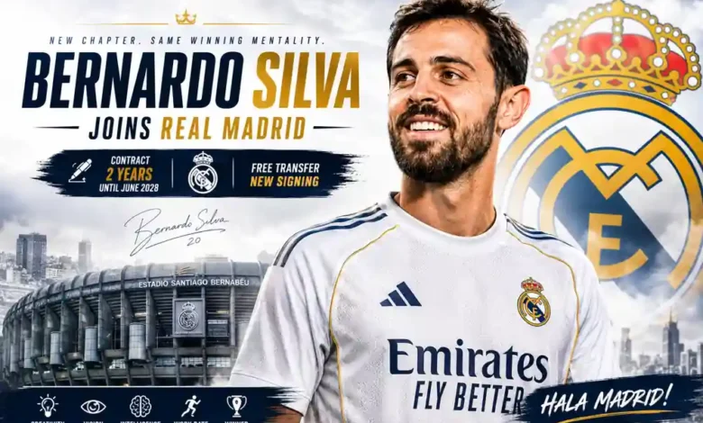 Official: Bernardo Silva Joins Real Madrid on Free Transfer