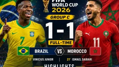 Brazil vs Morocco Group Match Highlights FIFA WC 2026