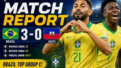 Brazil vs Haiti Match Report: 3-0 Triumph