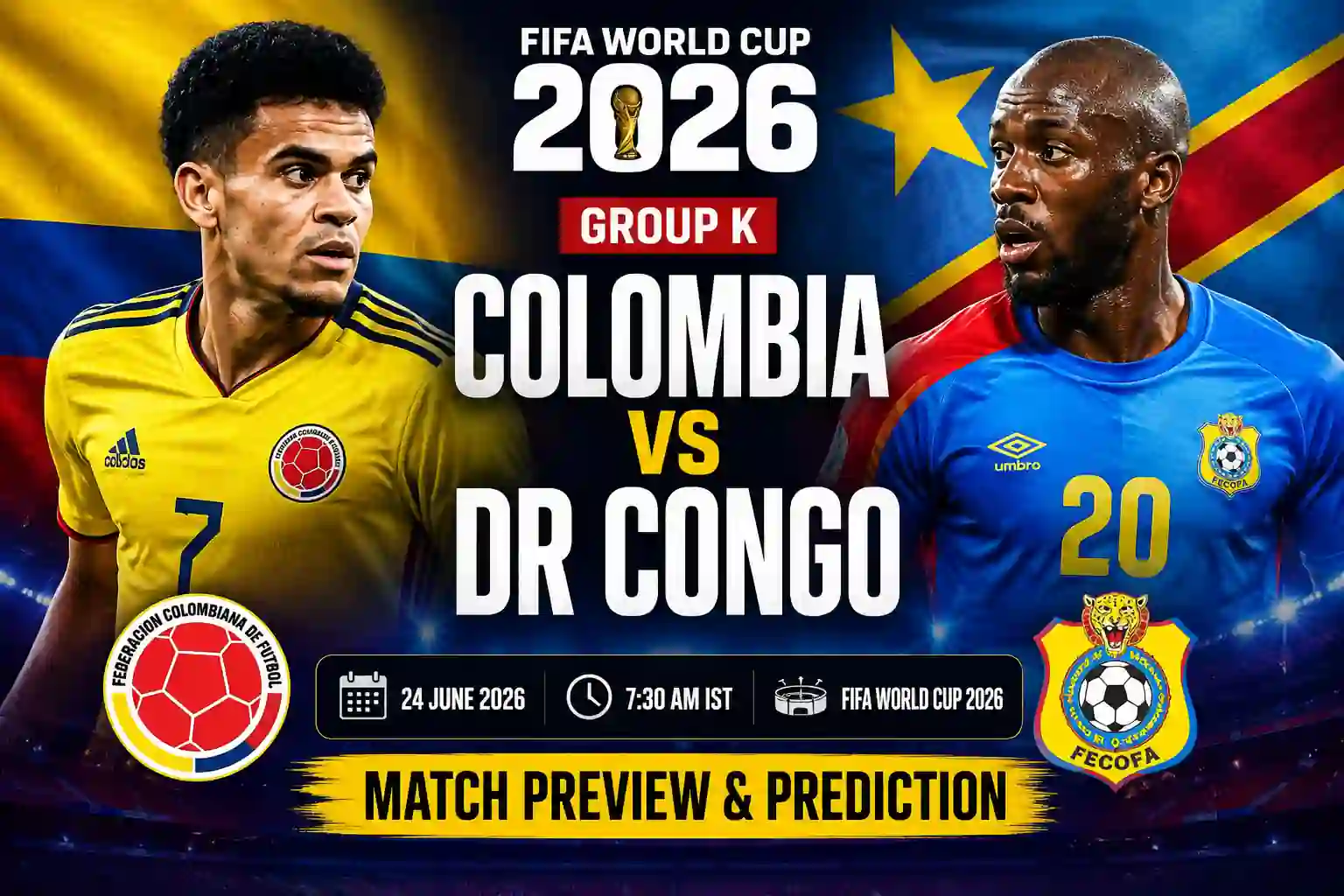 Colombia vs DR Congo FIFA World Cup 2026
