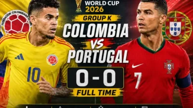 Colombia vs Portugal Group K