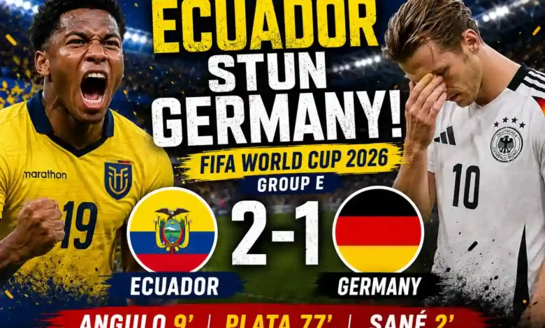 Ecuador vs Germany: Stunning 2-1 World Cup Win
