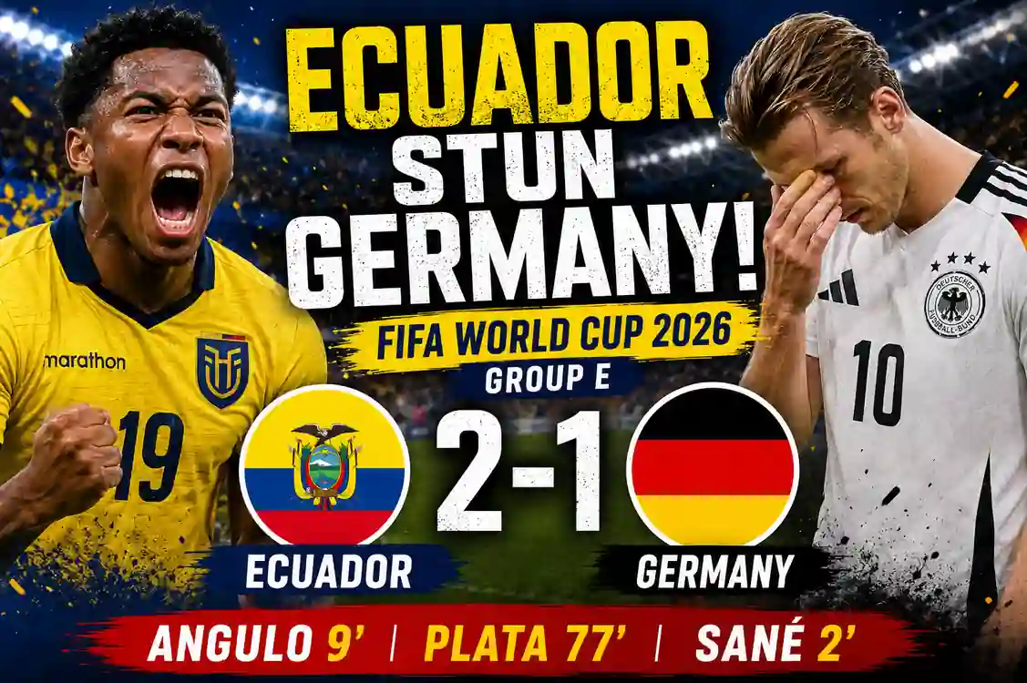 Ecuador vs Germany: Stunning 2-1 World Cup Win 1 Ecuador vs Germany: Stunning 2-1 World Cup Win
