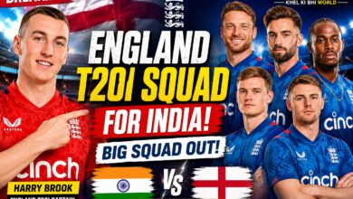 England T20I Squad for India