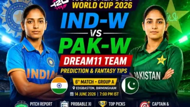 IND-W vs PAK-W Dream11 Team ICC T20 World Cup 2026