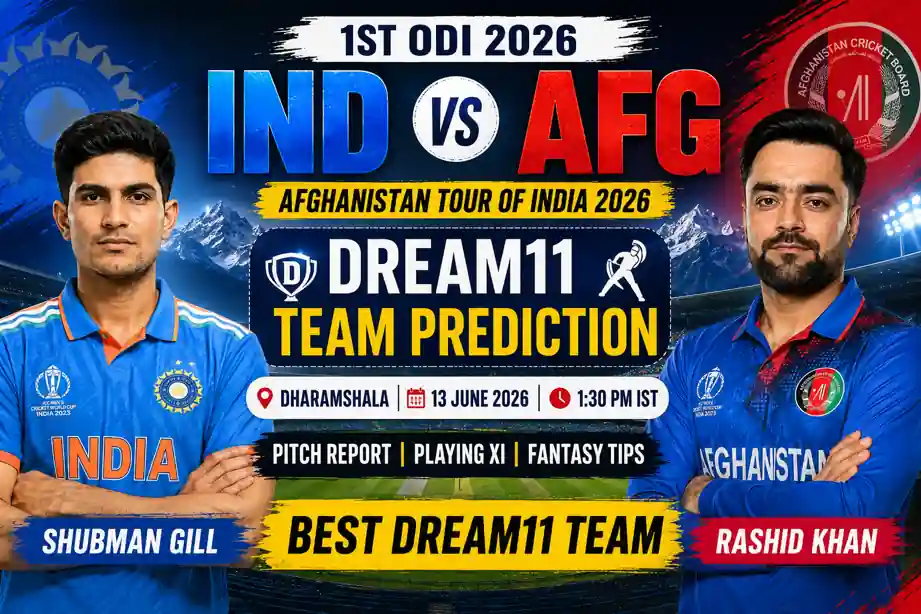 IND vs AFG Dream11 Team Prediction First ODI 2026