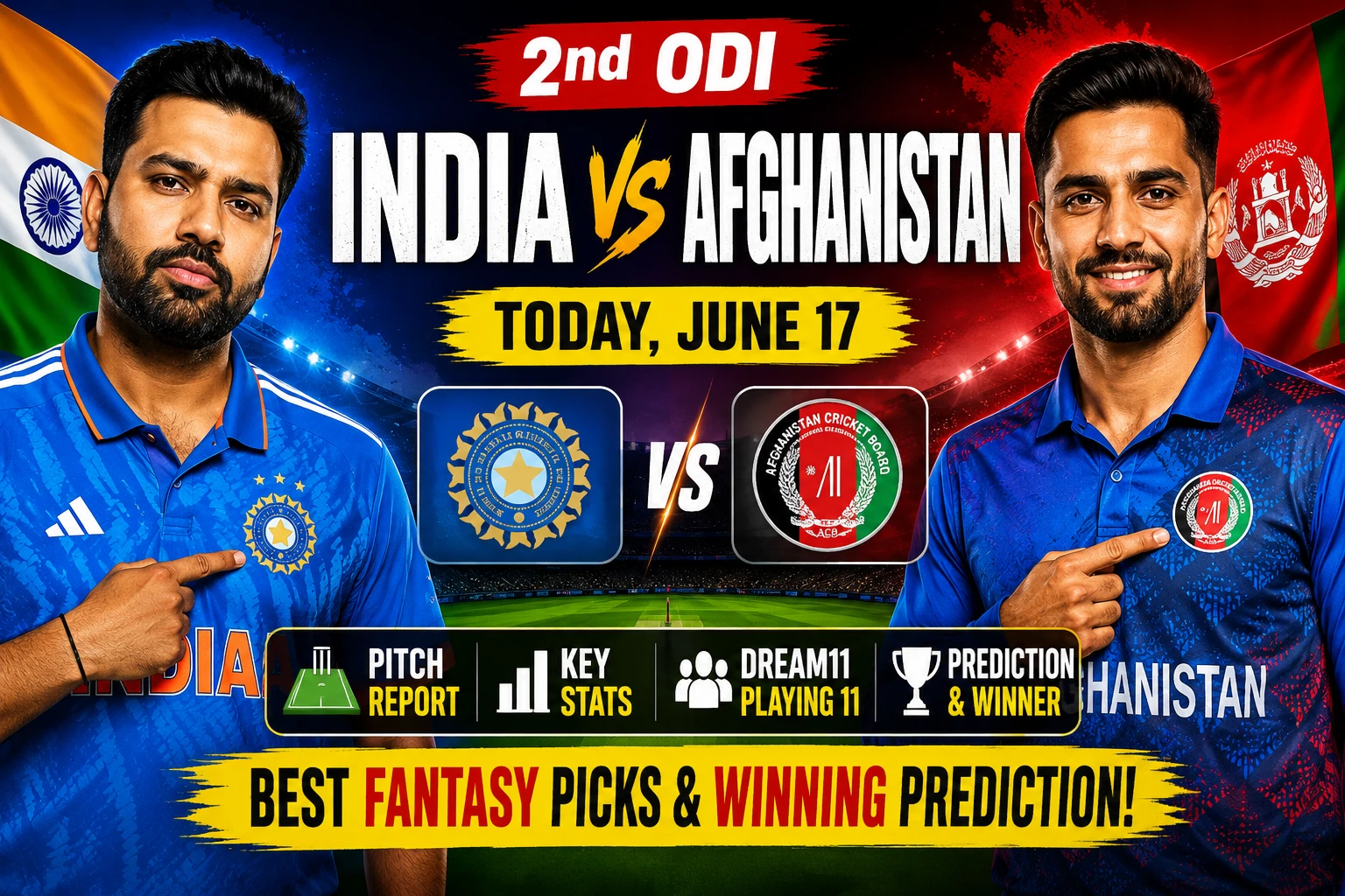India vs Afghanistan 2nd ODI