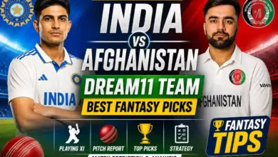 India vs Afg Dream11 Team One-off Test 2026