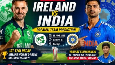 Ireland vs India 2nd T20I Dream11 Team Prediction