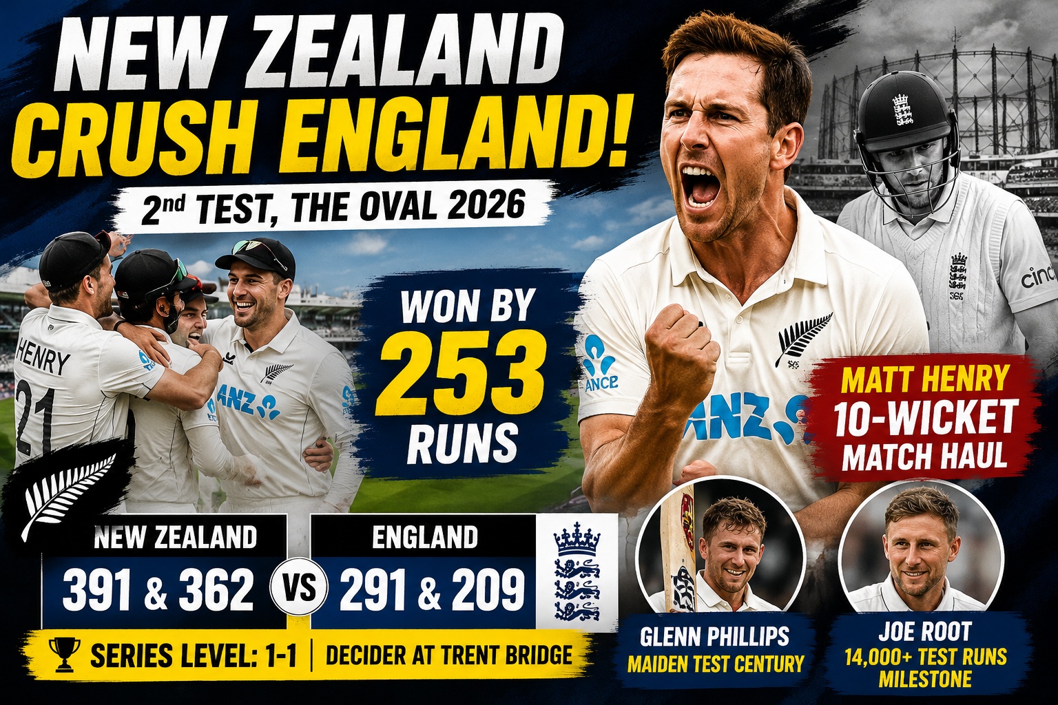 ENG vs NZ 2nd Test 2026
