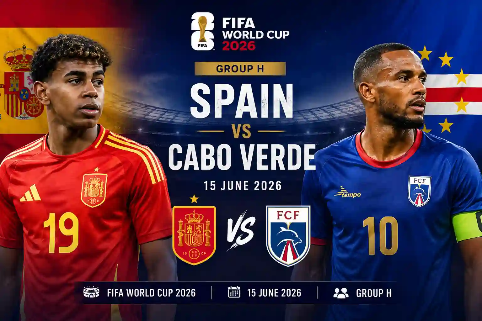 Spain vs Cabo Verde Group H FIFA World Cup 2026 Preview: : Epic Clash & Lineups 1 Spain vs Cabo Verde Group H FIFA World Cup 2026 Pre match preview