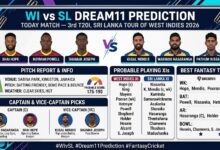 WI vs SL Dream11 Prediction Today Match