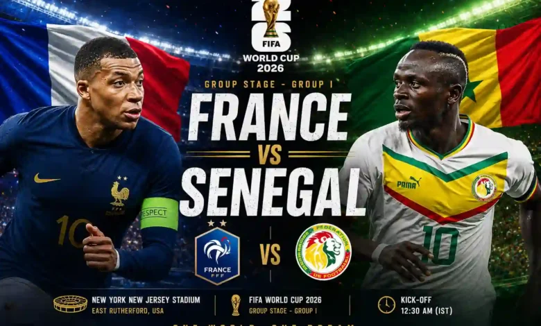 France vs Senegal Predicted Lineups FIFA WC 2026