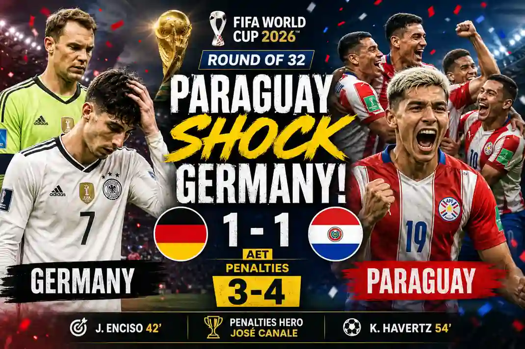 Germany vs Paraguay Round of 32: Paraguay's Miracle Win 1 Germany vs Paraguay Round of 32 FIFA World Cup 2026