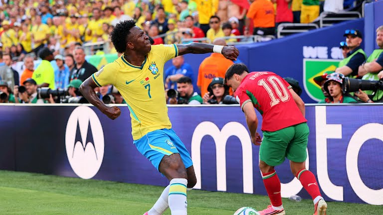 Brazil vs Morocco Group Match Vinicius Goal