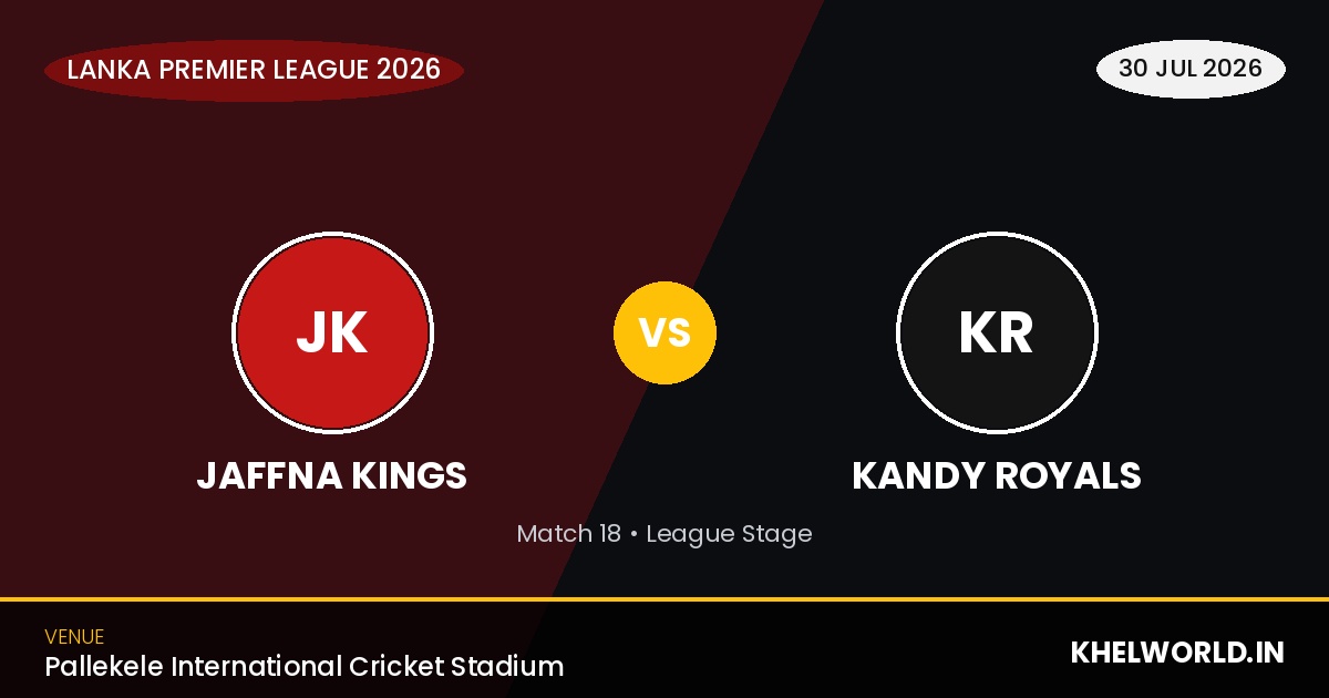 Jaffna Kings vs Kandy Royals