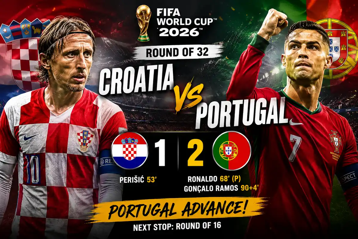 Croatia vs Portugal Round Of 32: Portugal's Stunning 2-1 Win 1 Croatia vs Portugal Round Of 32 Fifa World Cup 2026