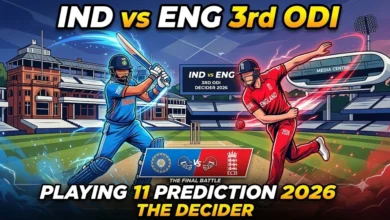Ind vs Eng 3rd ODI Playing 11 Prediction 2026