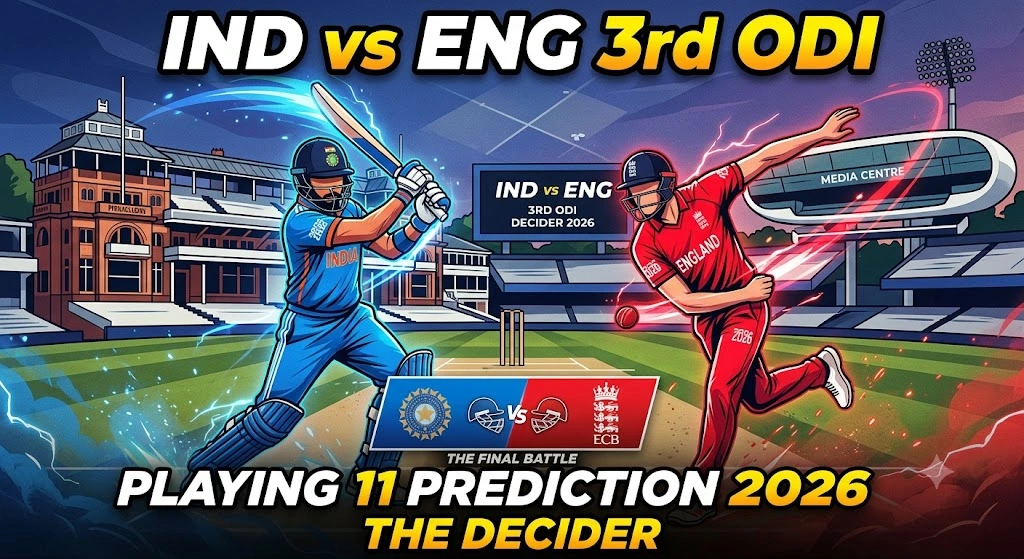 IND vs ENG 3rd ODI Playing 11 Prediction 2026: Perfect Pitch Analysis & Strongest XI 1 Ind vs Eng 3rd ODI Playing 11 Prediction 2026