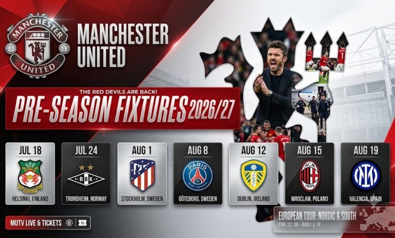 Manchester United's 2026 pre-season tour
