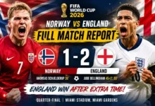 Norway vs England Full Match Report: England Epic 2-1 Victory
