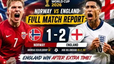 Norway vs England Full Match Report: England Epic 2-1 Victory