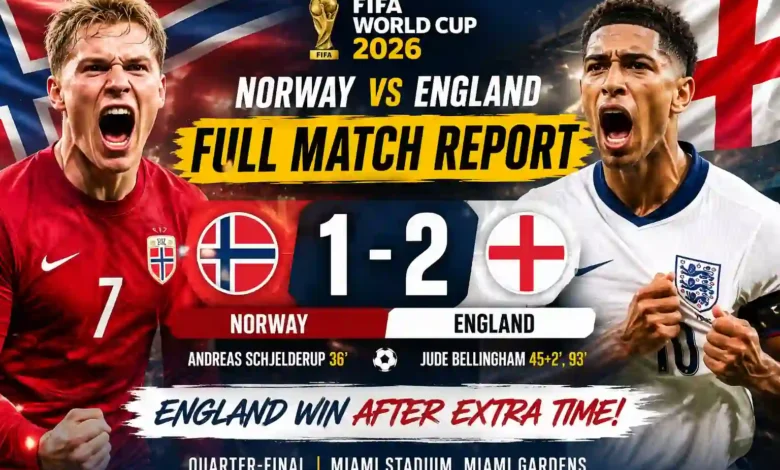 Norway vs England Full Match Report: England Epic 2-1 Victory