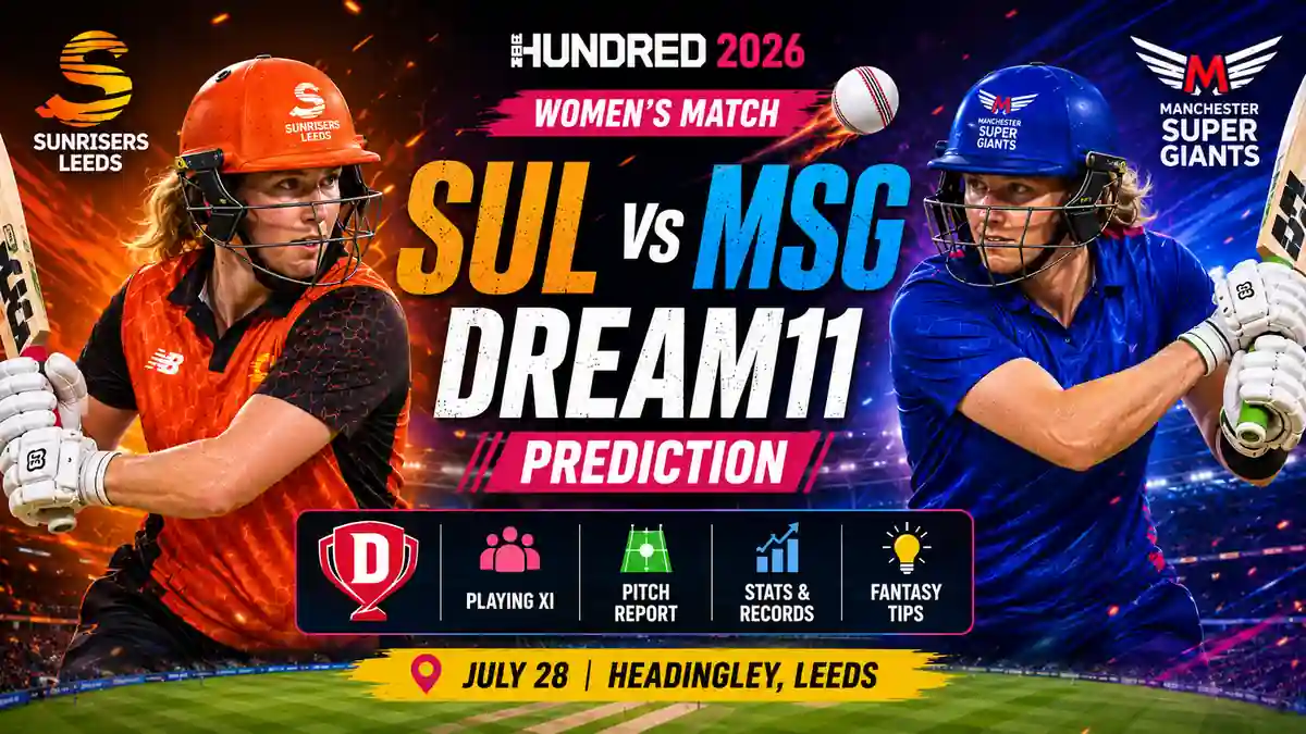 SULW vs MSGW Dream11 prediction