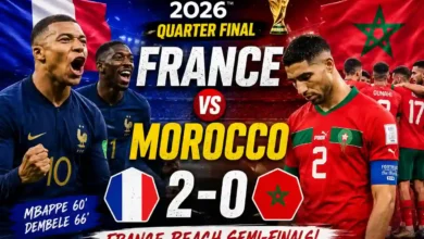 France vs Morocco FIFA Quarter Final Highlights: Epic 2-0 Win 5 France vs Morocco FIFA Quarter Final Highlights as Kylian Mbappe and Ousmane Dembele guide France to a 2-0 victory in the FIFA World Cup 2026.