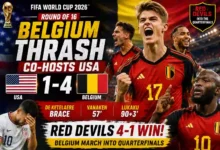 USA vs BELGIUM Round of 16 Highlights