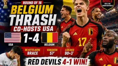 USA vs BELGIUM Round of 16 Highlights