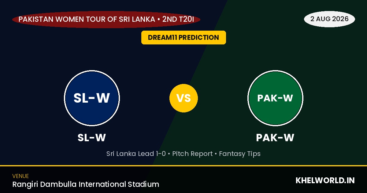 SL-W vs PAK-W Dream11 Prediction 2nd T20