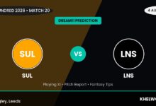 SUL vs LNS Dream11 Prediction