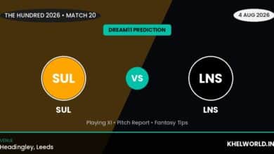 SUL vs LNS Dream11 Prediction, Match 20, The Hundred Men's 2026: Playing XI, Pitch Report 6 SUL vs LNS Dream11 Prediction