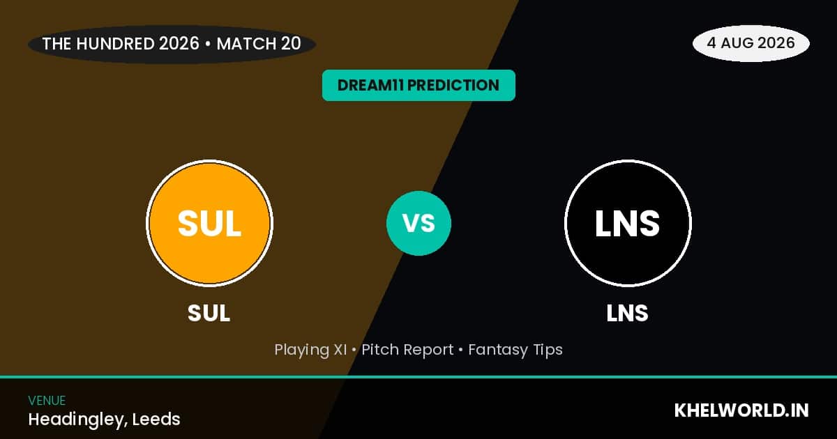 SUL vs LNS Dream11 Prediction