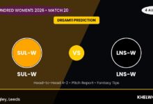 SUL-W vs LNS-W Dream11 Prediction