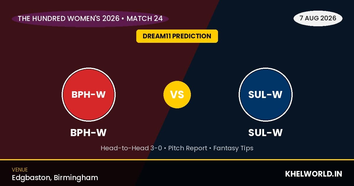BPH-W vs SUL-W Dream11 Prediction