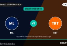 26 ml vs trt dream11