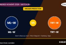 ML-W vs TRT-W Dream11 Prediction