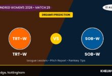 34 trt w vs sob w dream11