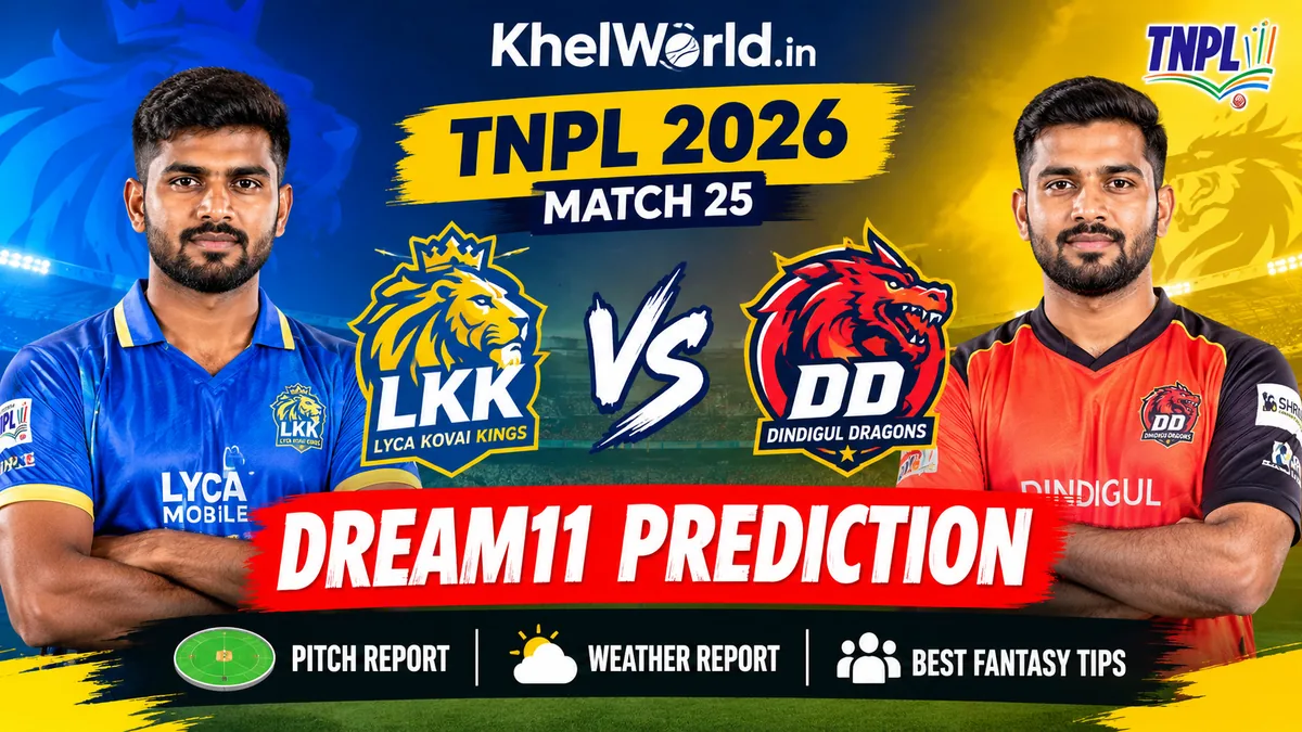 LKK vs DD Dream11 Prediction Match 25 TNPL 2026: Pitch Report, & Best Fantasy Tips 1 LKK vs DD Dream11 Prediction Match 25 TNPL 2026 2