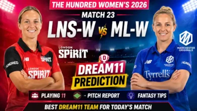 LNS-W vs ML-W Dream11 Team Today: The Hundred Women's Match 23 Prediction, Playing 11 & Pitch Report 4 LNS-W vs ML-W Dream11 Team Today