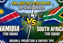 Namibia vs South Africa Dream11 Prediction Today Match, 1st T20I Tri-Series 2026