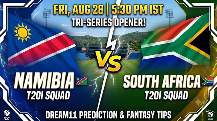 Namibia vs South Africa Dream11 Prediction Today Match, 1st T20I Tri-Series 2026