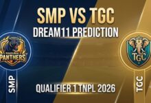 SMP vs TGC Dream11 Prediction Qualifier 1 TNPL 2026