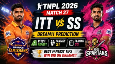 ITT vs SS Dream11 Prediction Match 27 TNPL 2026: Pitch Report, Fantasy XI & Playing 11 3 ITT vs SS Dream11 Prediction Match 27 TNPL 2026: Pitch Report, Fantasy XI & Playing 11