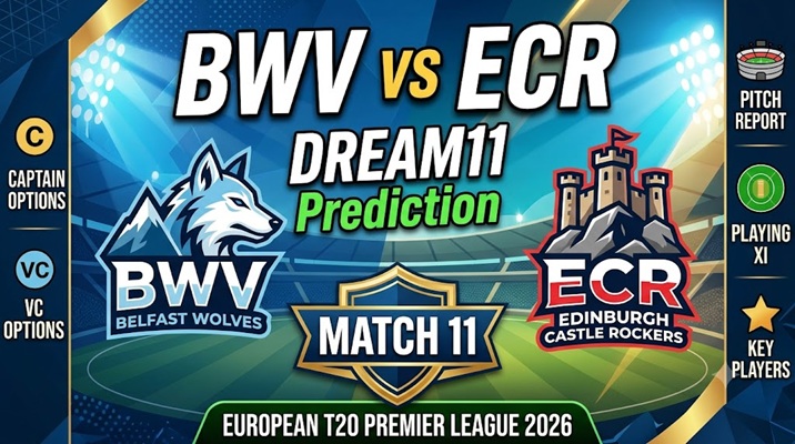 BWV vs ECR Dream11 Prediction: Match 11, ETPL 2026 Best Fantasy Tips 1 BWV vs ECR Dream11 Prediction Match 11