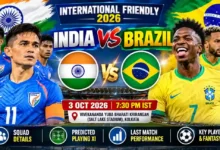 India vs Brazil International Friendly 2026